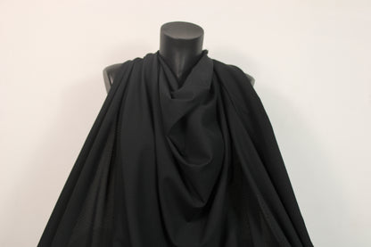 Tissu crêpe perforé - noir - photo 4/4 | So Tissus
