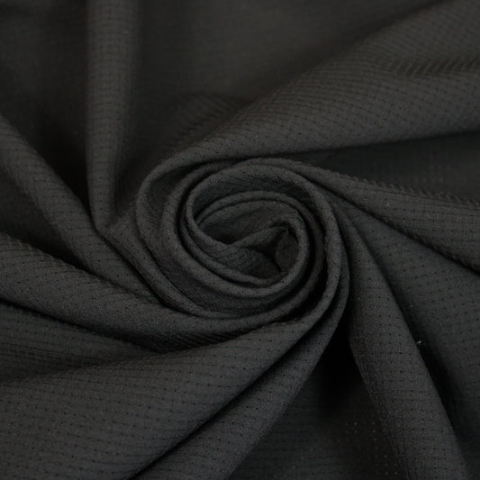 Tissu crêpe perforé - noir - photo 1/4 | So Tissus
