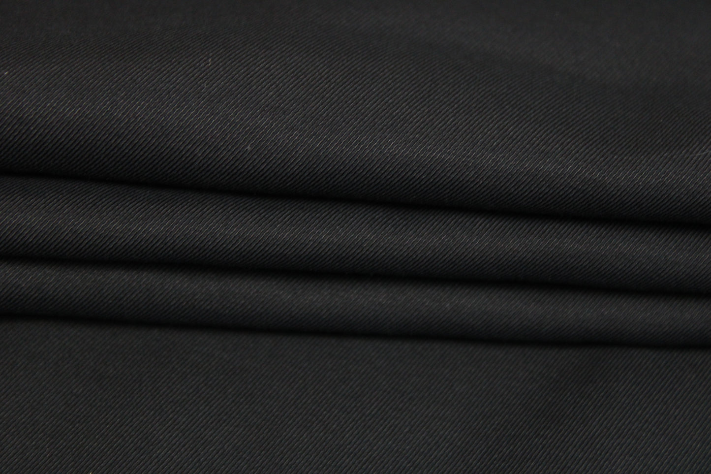 Tissu twill de soie et coton - noir - photo 2/4 | So Tissus