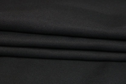 Tissu twill de soie et coton - noir - photo 2/4 | So Tissus