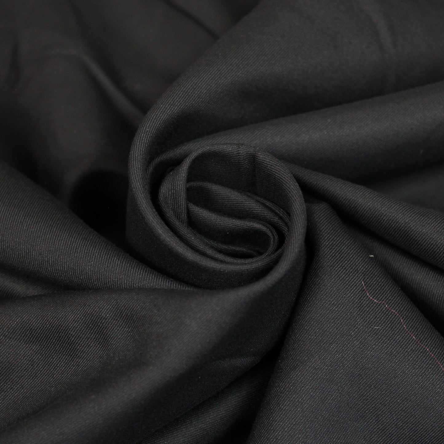 Tissu twill de soie et coton - noir - photo 1/4 | So Tissus