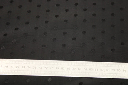 Tissu crêpe viscose - à pois - noir - photo 5/5 | So Tissus