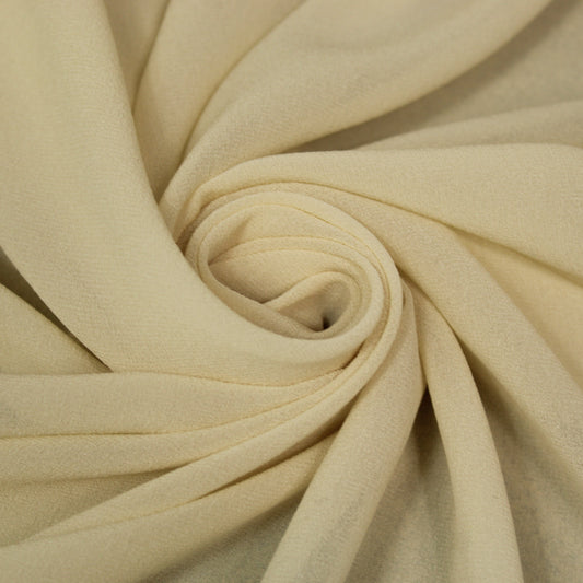 Tissu crêpe georgette de soie - ivoire - photo 1/4 | So Tissus