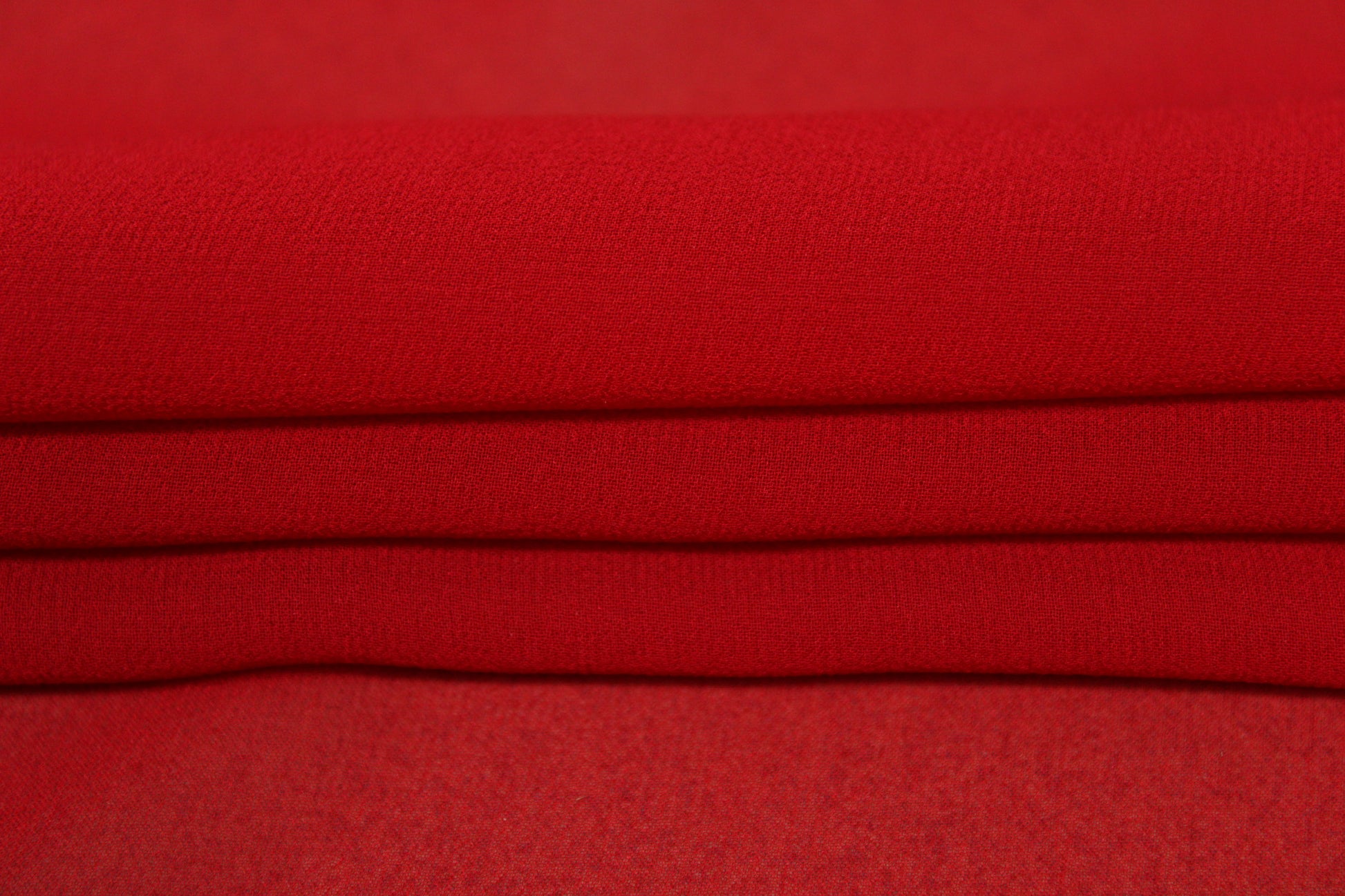 Tissu crêpe georgette de soie - rouge - photo 2/4 | So Tissus