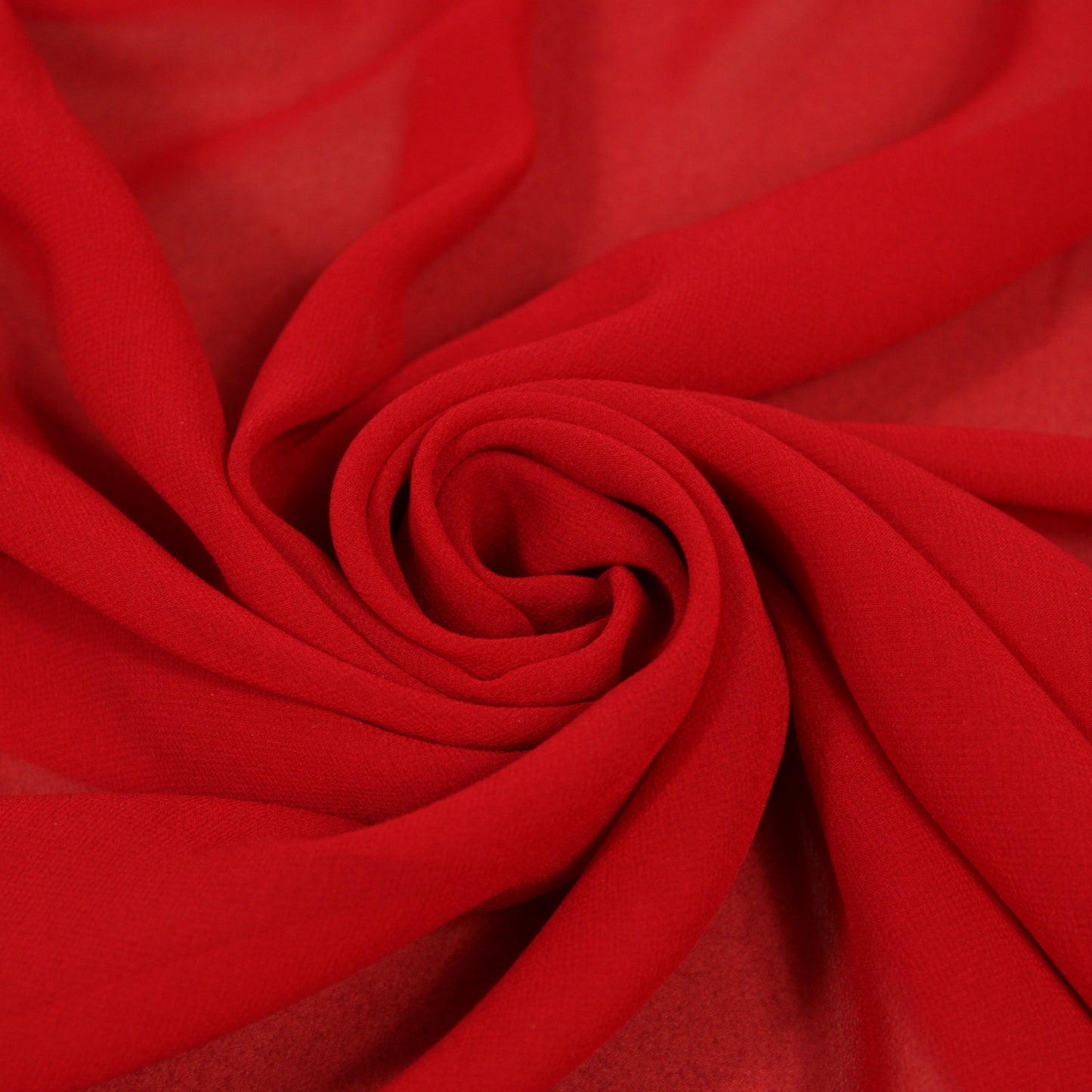 Tissu crêpe georgette de soie - rouge - photo 1/4 | So Tissus