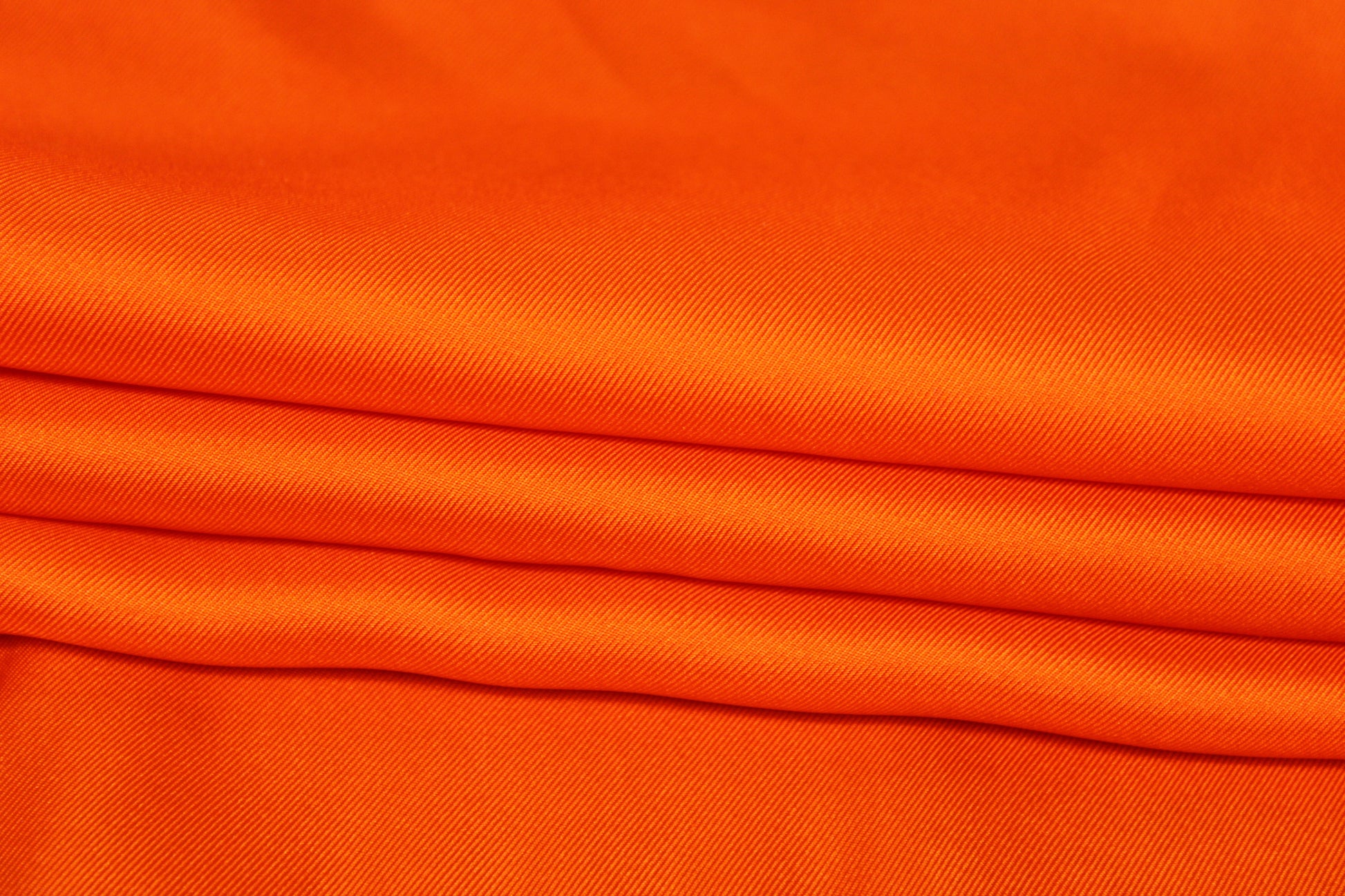 Tissu twill de soie - orange vif - photo 2/4 | So Tissus