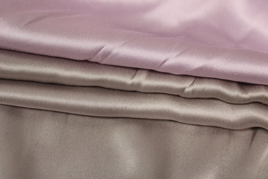 Tissu satin de soie - imprimé dégradé - gris et lilas - photo 2/4 | So Tissus