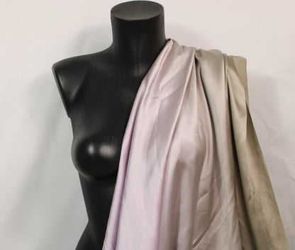 Tissu satin de soie - imprimé dégradé - gris et lilas - photo 3/4 | So Tissus