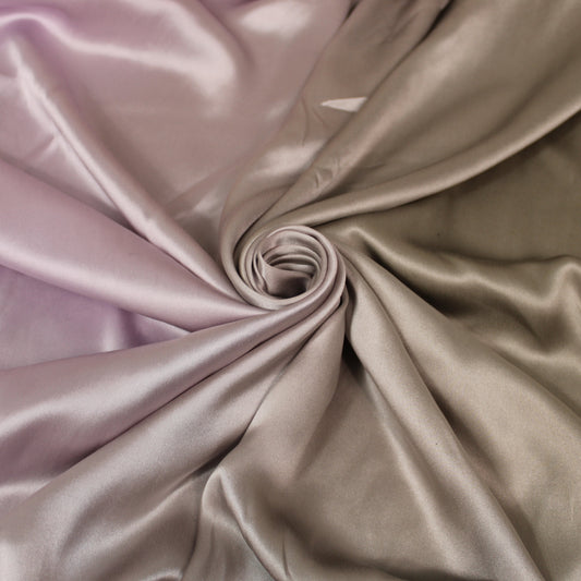 Tissu satin de soie - imprimé dégradé - gris et lilas - photo 1/4 | So Tissus