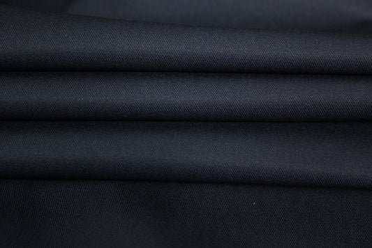 Tissu gabardine de coton prestige - bleu marine - photo 2/4 | So Tissus