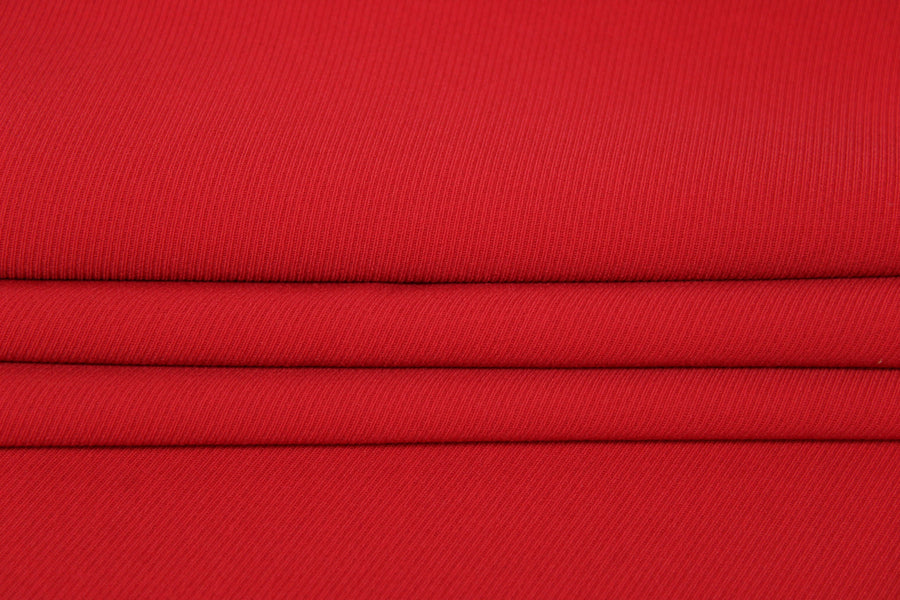 Tissu twill lourd - rouge