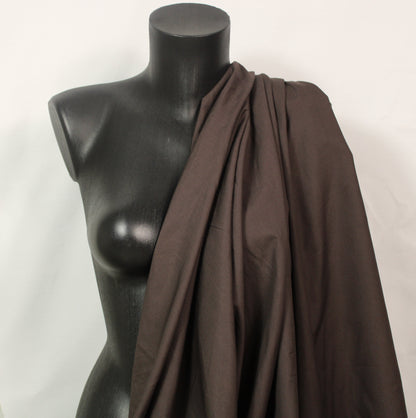 Tissu popeline coton premium - marron - photo 3/4 | So Tissus