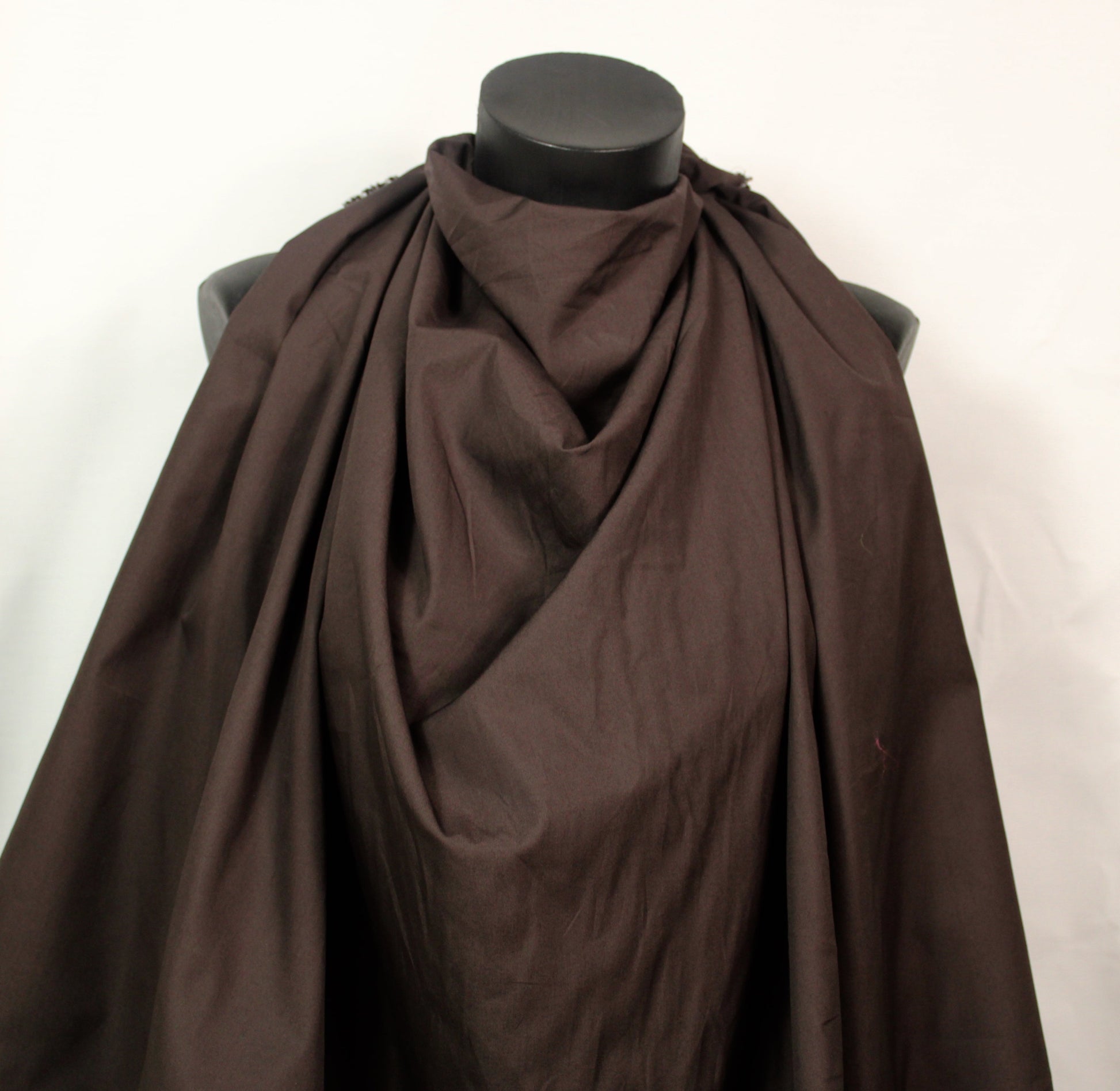 Tissu popeline coton premium - marron - photo 4/4 | So Tissus