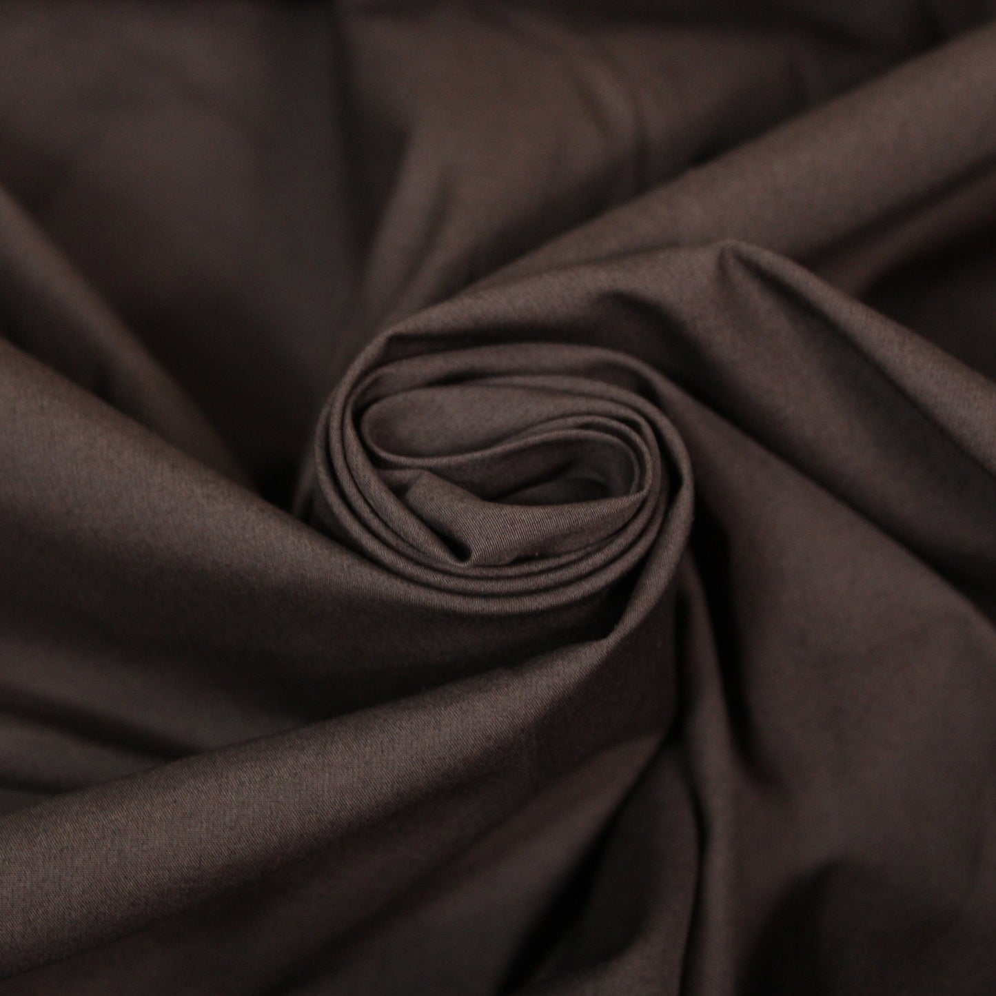 Tissu popeline coton premium - marron - photo 1/4 | So Tissus