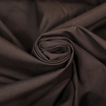 Tissu popeline coton premium - marron - photo 1/4 | So Tissus