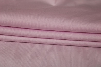 Tissu maille jersey coton  viscose - rose pâle - photo 2/3 | So Tissus