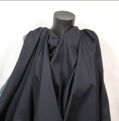 Tissu popeline de coton stretch premium - bleu marine - photo 4/4 | So Tissus