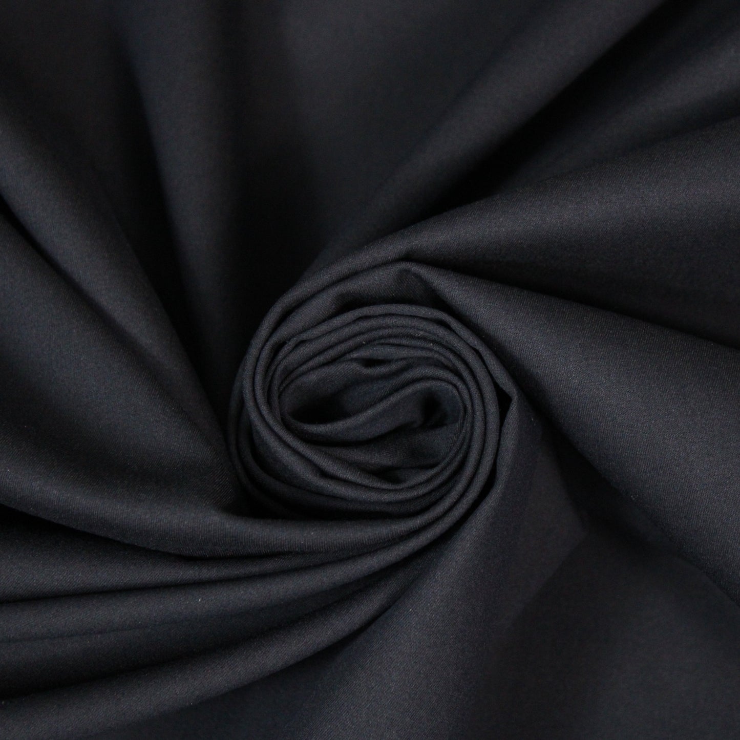 Tissu popeline de coton stretch premium - bleu marine - photo 1/4 | So Tissus