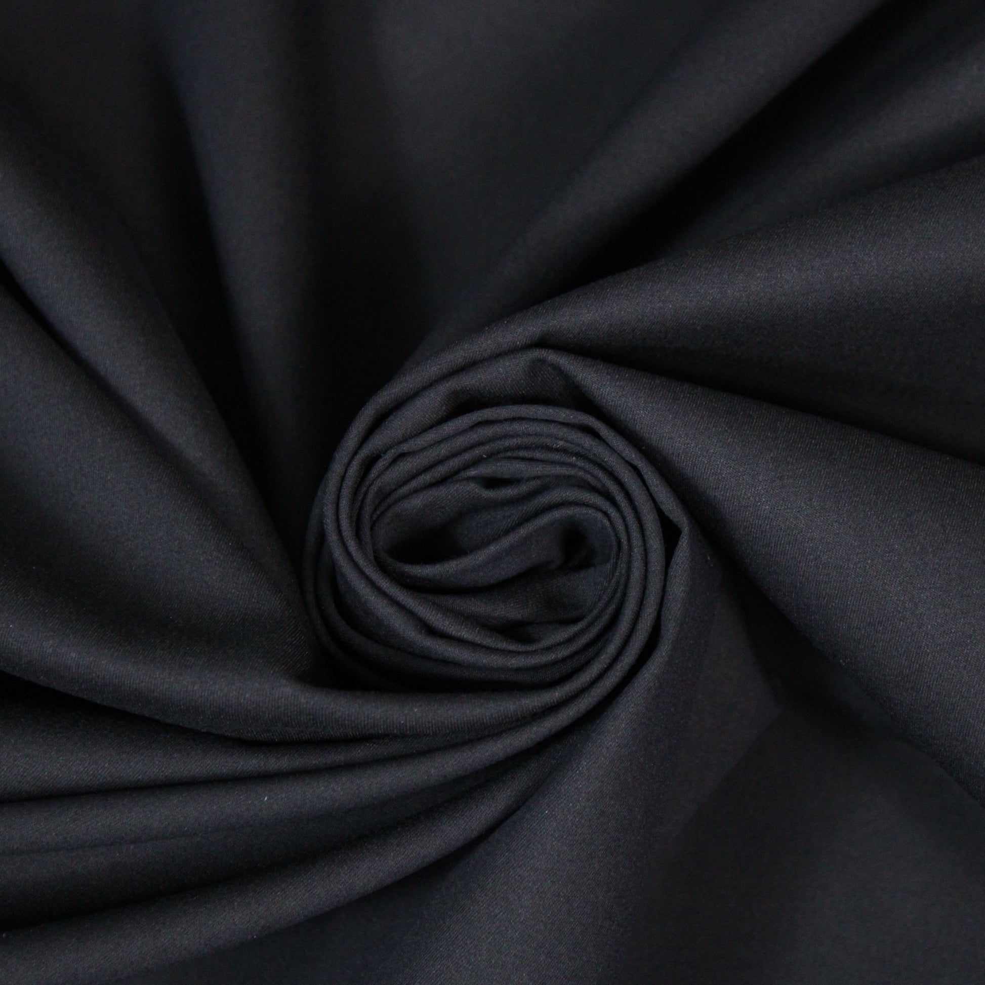 Tissu popeline de coton stretch premium - bleu marine - photo 1/4 | So Tissus