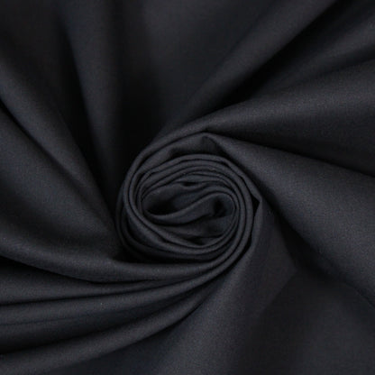 Tissu popeline de coton stretch premium - bleu marine - photo 1/4 | So Tissus
