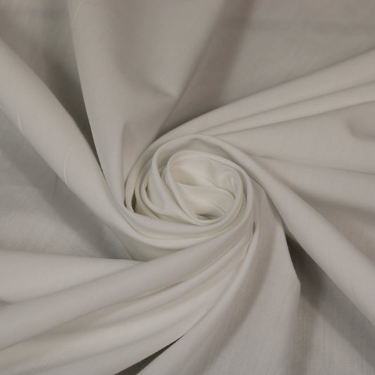 Tissu popeline coton premium - blanc - photo 1/4 | So Tissus