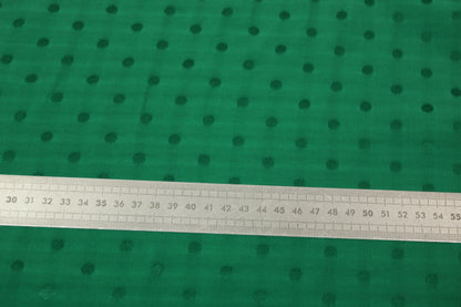 Tissu crêpe viscose - à pois - vert prairie - photo 5/5 | So Tissus