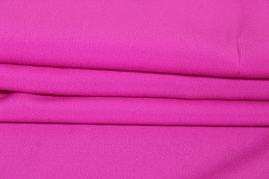 Tissu crêpe de chine - fuchsia - photo 2/4 | So Tissus