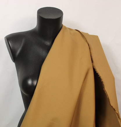 Tissu gabardine de coton prestige - tabac - photo 3/4 | So Tissus