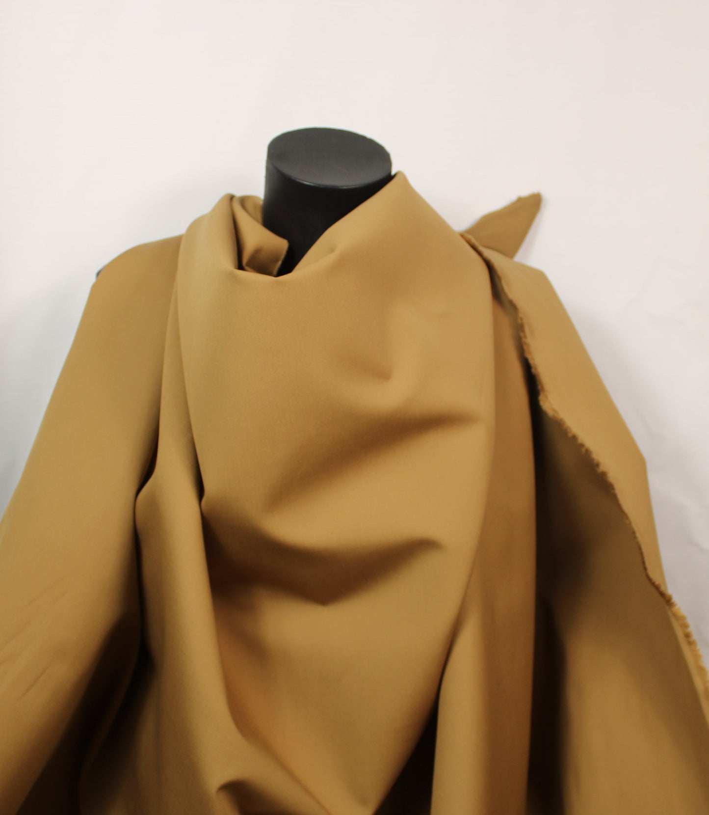 Tissu gabardine de coton prestige - tabac - photo 4/4 | So Tissus
