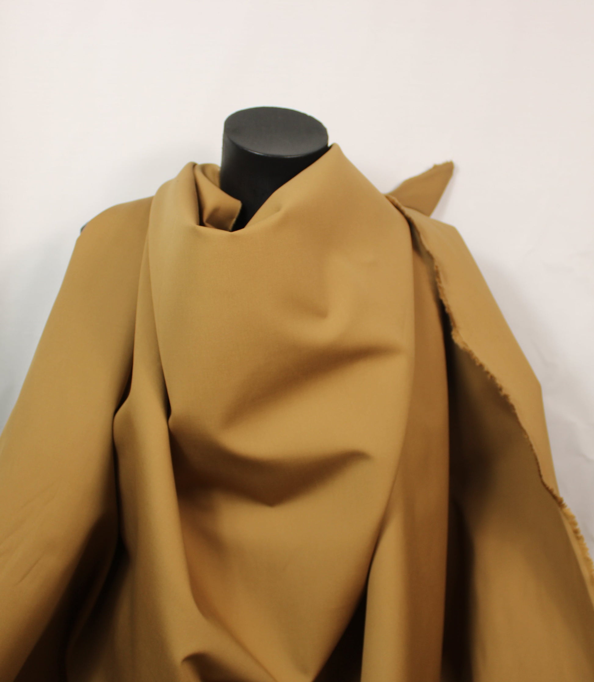 Tissu gabardine de coton prestige - tabac - photo 4/4 | So Tissus