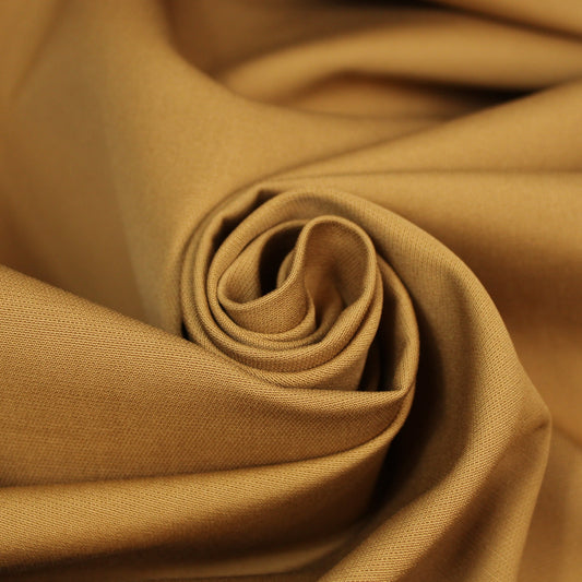 Tissu gabardine de coton prestige - tabac - photo 1/4 | So Tissus
