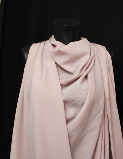 Tissu crêpe de chine - rose pâle - photo 4/4 | So Tissus