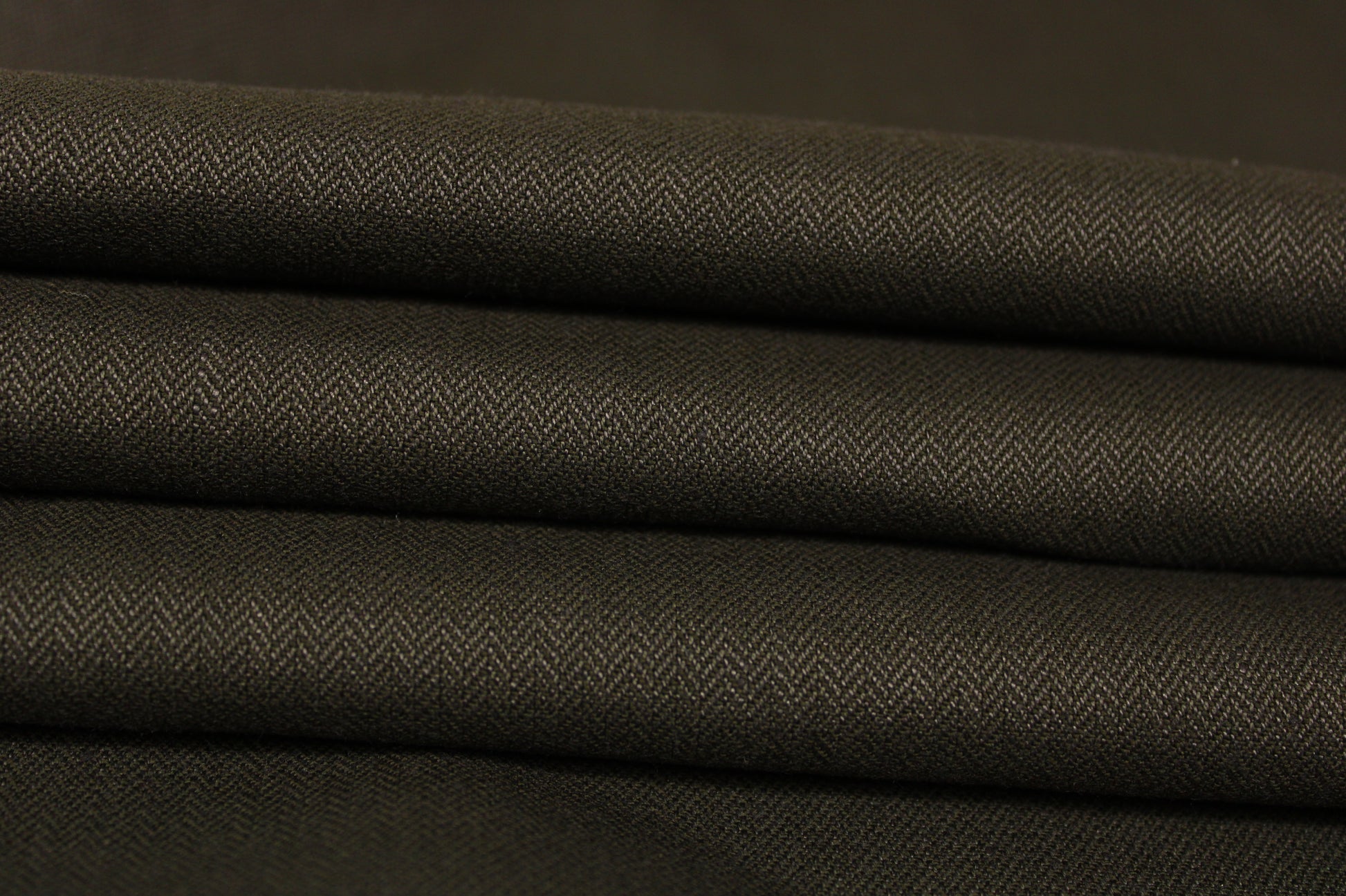 Tissu flanelle de laine et viscose - chevron - ton marron - photo 2/4 | So Tissus