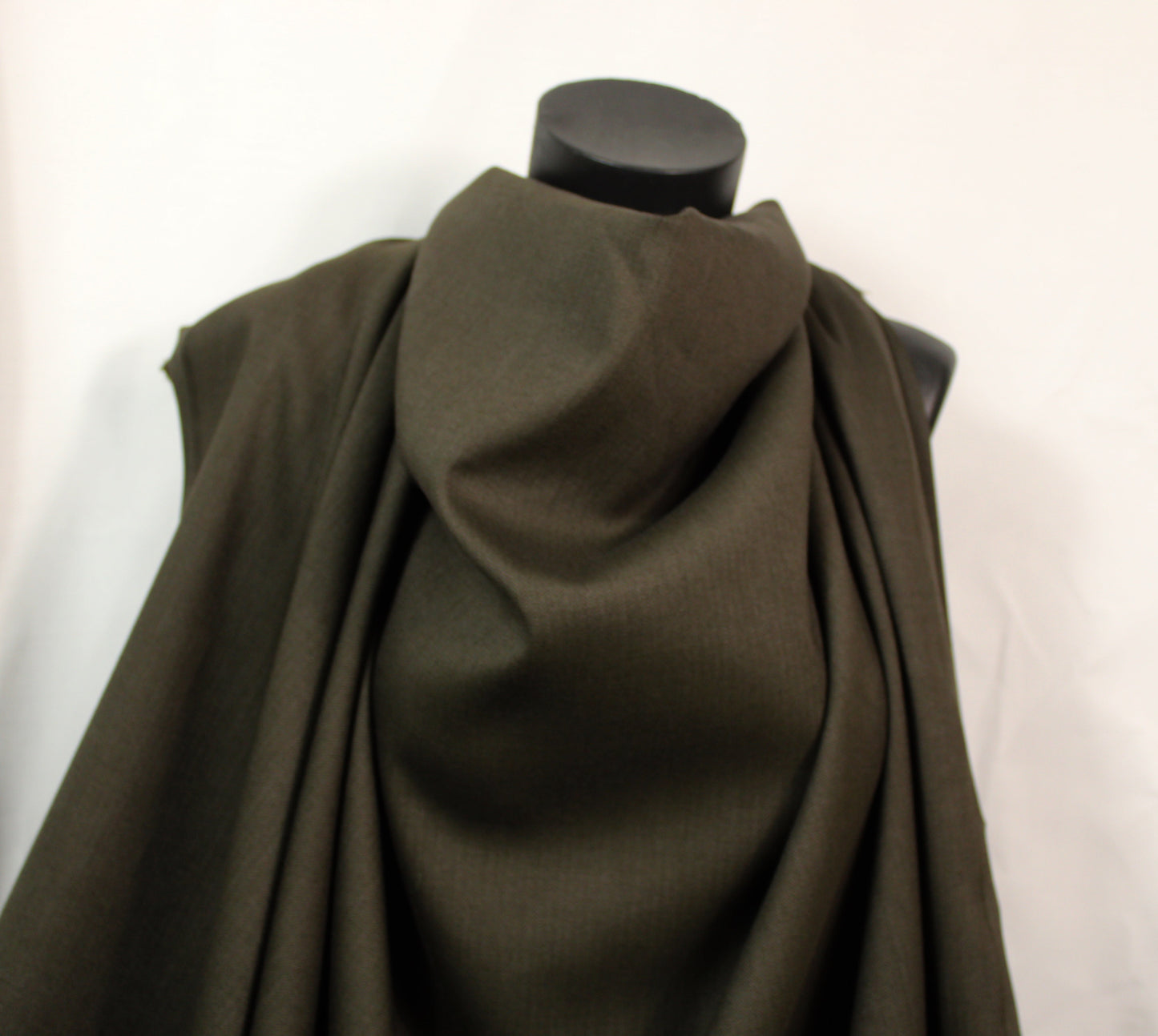 Tissu flanelle de laine et viscose - chevron - ton marron - photo 3/4 | So Tissus