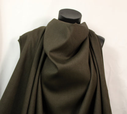 Tissu flanelle de laine et viscose - chevron - ton marron - photo 3/4 | So Tissus
