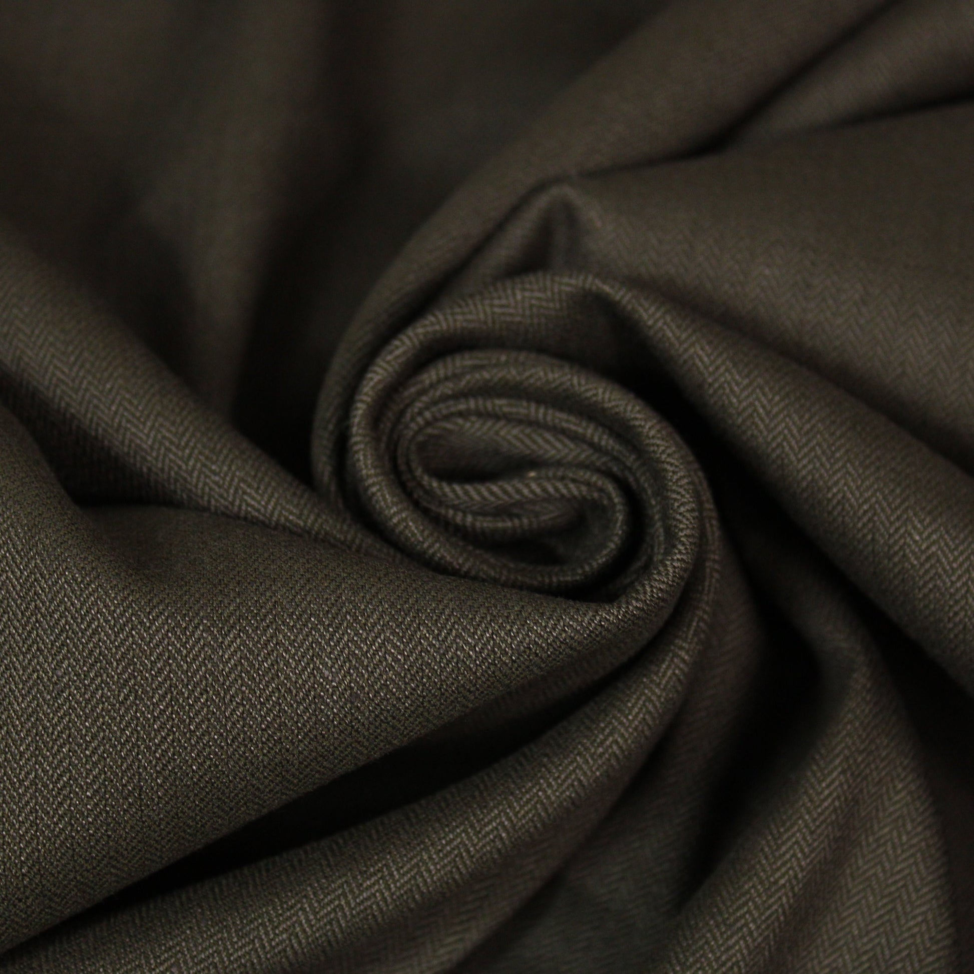 Tissu flanelle de laine et viscose - chevron - ton marron - photo 1/4 | So Tissus