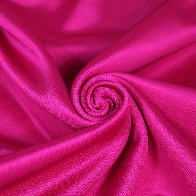 Tissu crêpe de laine stretch - fuchsia