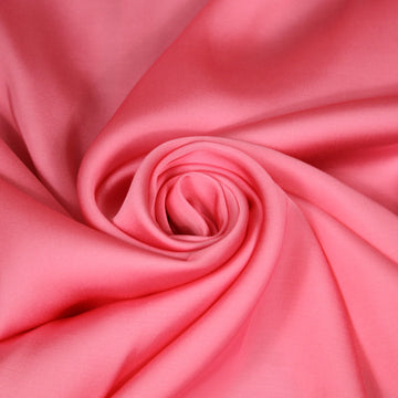 Tissu satin de viscose - rose