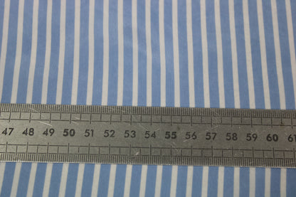 Tissu twill cupro - à rayure - bleu clair et blanche - photo 5/5 | So Tissus