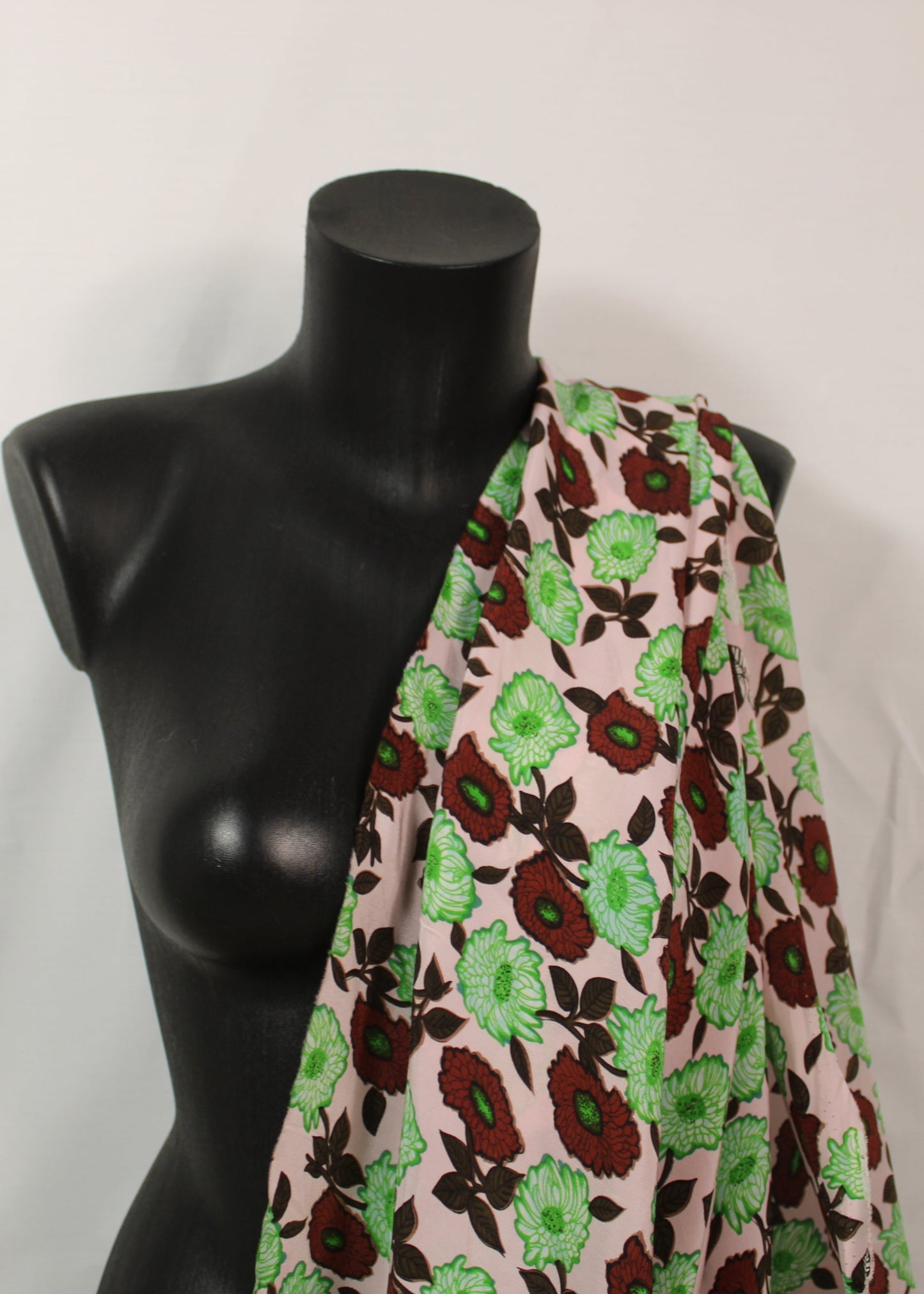Tissu crêpe de soie 100% - imprimé fleuri - photo 3/5 | So Tissus