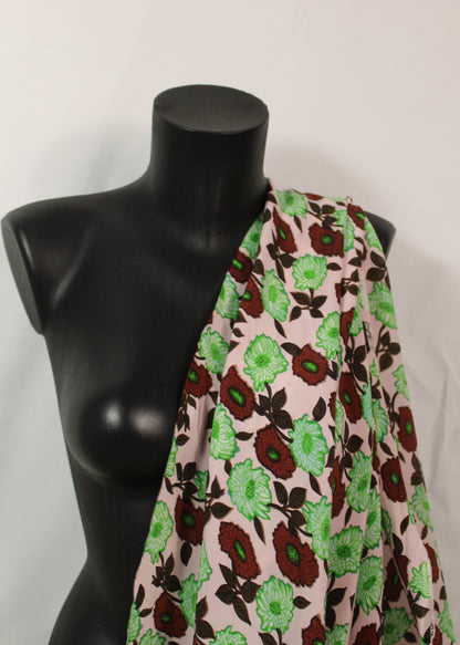 Tissu crêpe de soie 100% - imprimé fleuri - photo 3/5 | So Tissus