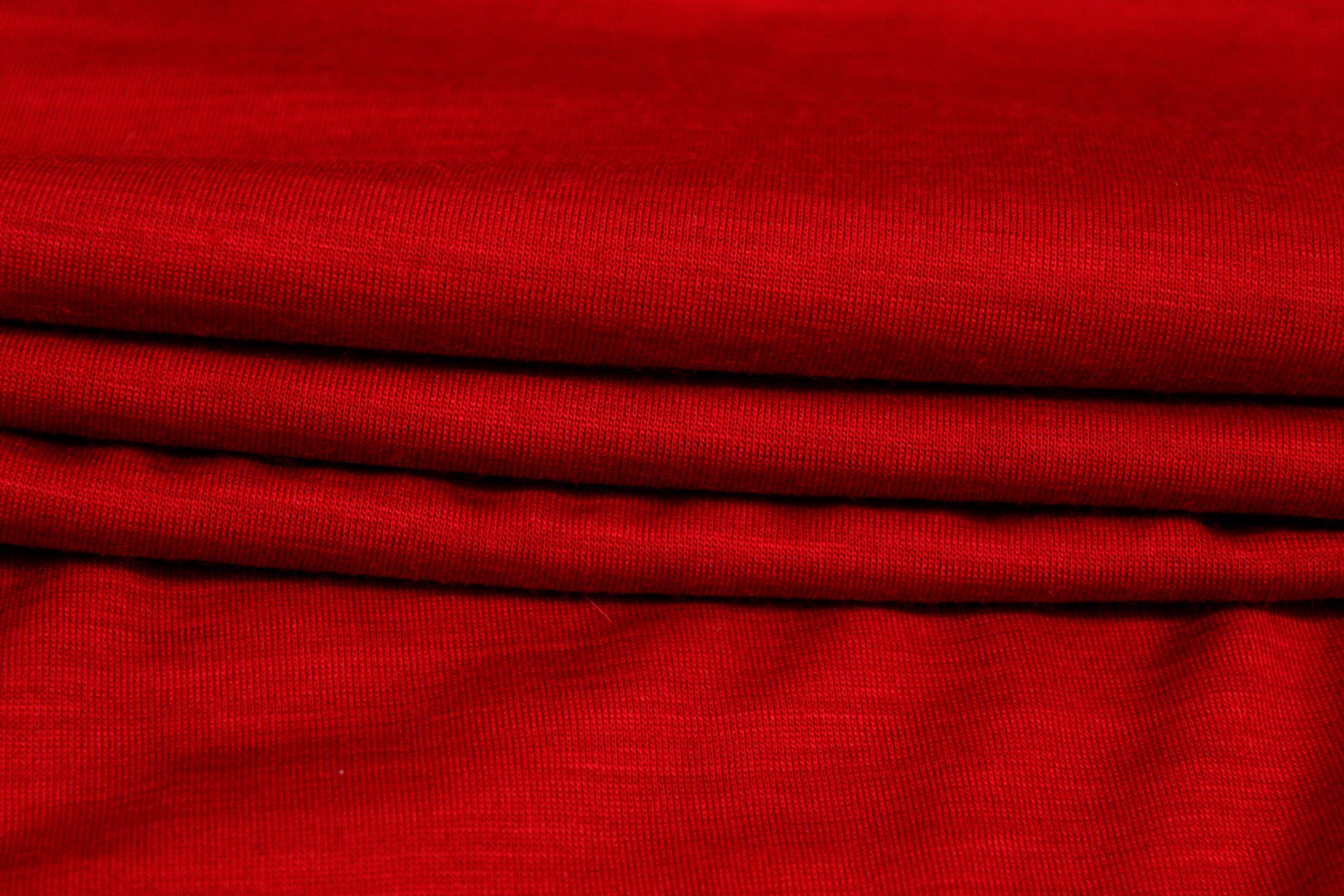 Tissu jersey de laine - rouge sang - photo 2/4 | So Tissus
