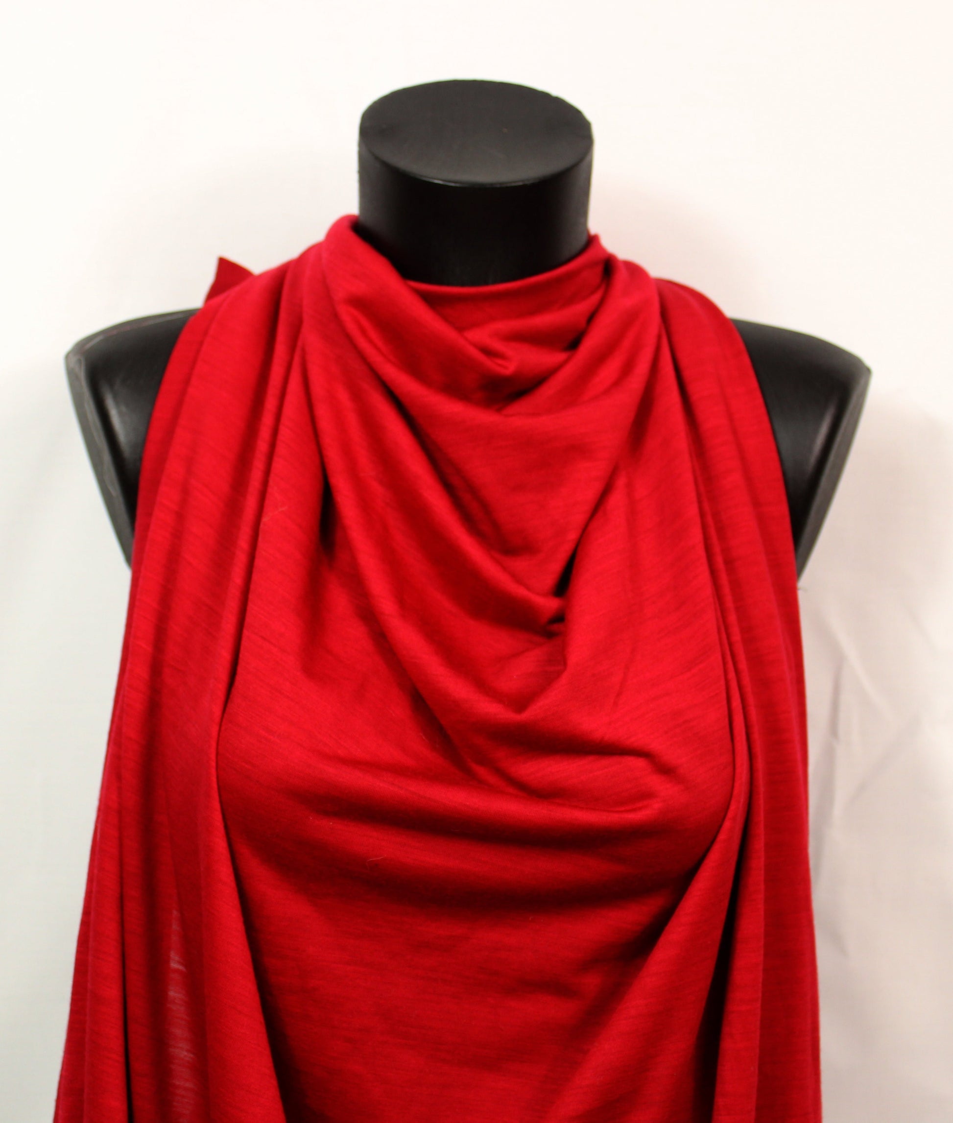 Tissu jersey de laine - rouge sang - photo 4/4 | So Tissus
