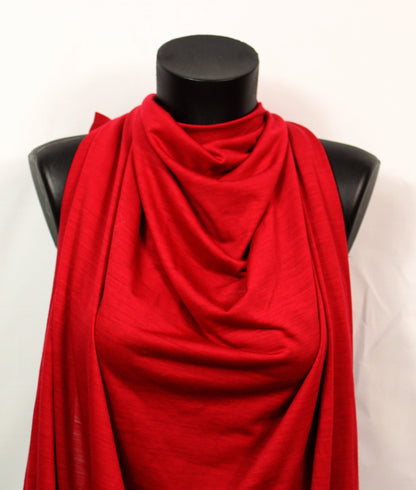 Tissu jersey de laine - rouge sang - photo 4/4 | So Tissus