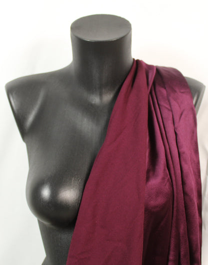 Tissu crêpe envers satin - bordeaux - photo 4/5 | So Tissus