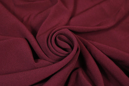 Tissu crêpe envers satin - bordeaux - photo 2/5 | So Tissus
