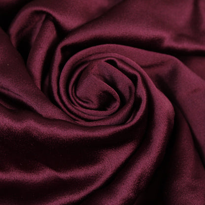 Tissu crêpe envers satin - bordeaux - photo 1/5 | So Tissus
