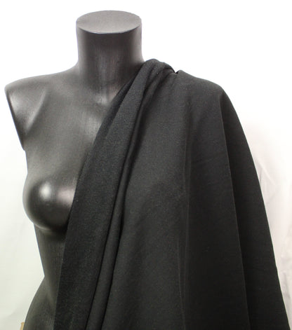 Tissu molleton japonais - noir - photo 3/4 | So Tissus