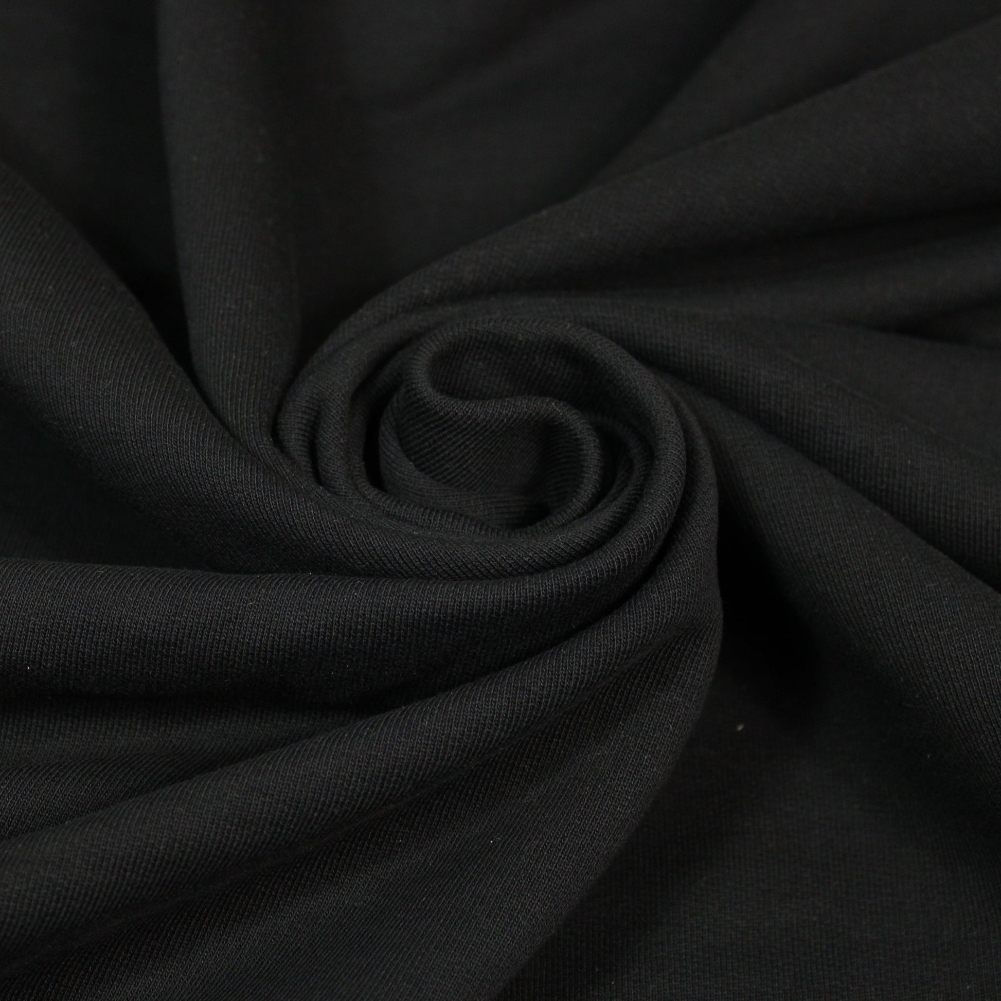 Tissu molleton japonais - noir - photo 1/4 | So Tissus