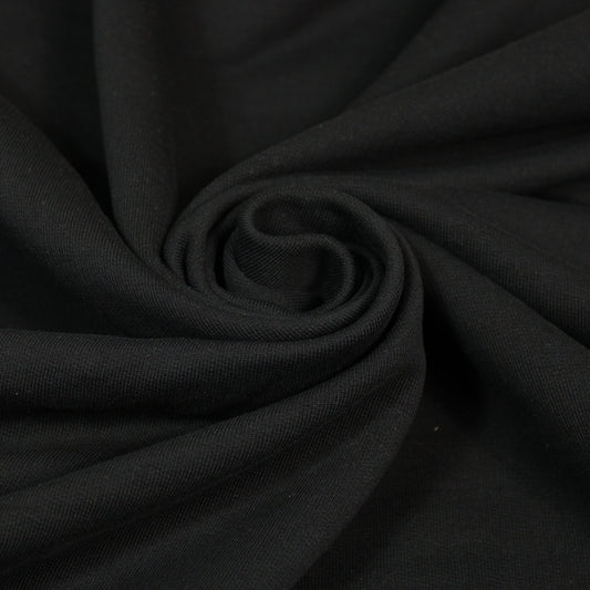 Tissu molleton japonais - noir - photo 1/4 | So Tissus